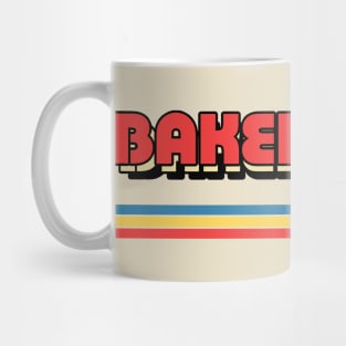 Bakersfield, CA \/\/\/\ Retro Typography Design Mug